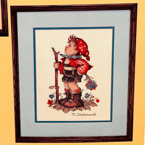 Hummel Cross Stitch Patterns "The Hikers" (Off to Town & The Little Hiker) - Picture 3 of 11